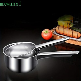 MXWANXI水勺,加厚長柄不銹鋼水瓢,經久耐用防銹Pan重量輕牛奶鍋麵條