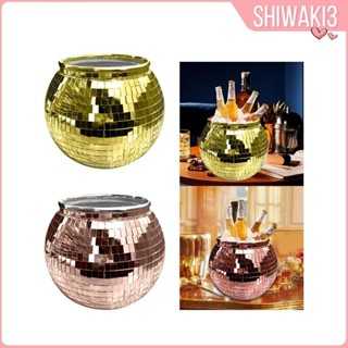 [Shiwaki3] 鏡面冰桶多用途玻璃飲料飲料冷卻浴缸派對啤酒桶燒烤派對配件家用