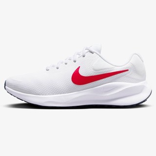 Nike 男鞋 慢跑鞋 超寬楦 Revolution 7 白紅 FB8501-100