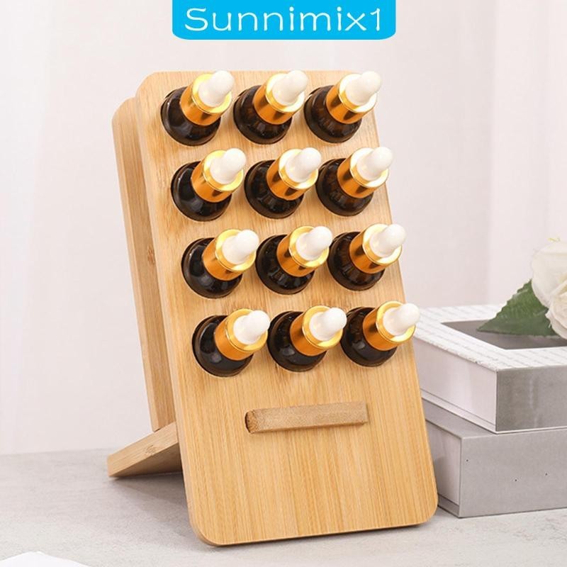 [Sunnimix1] 精油展示架精油瓶架香水 12 槽指甲油展示架適用於沙龍