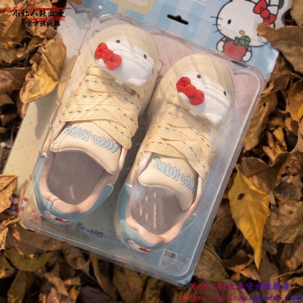 小紅人Hello Kitty鞋子厚底加厚2024新款學生運動ins可愛鞋子