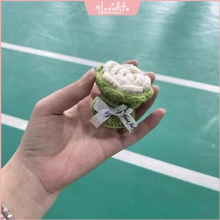 [Vlovelife]臺灣出貨 毛線編織 針織材料包 手工手作 手工自製羽毛球diy材料包毛綫鈎針包包掛件編織鑰匙扣送閨