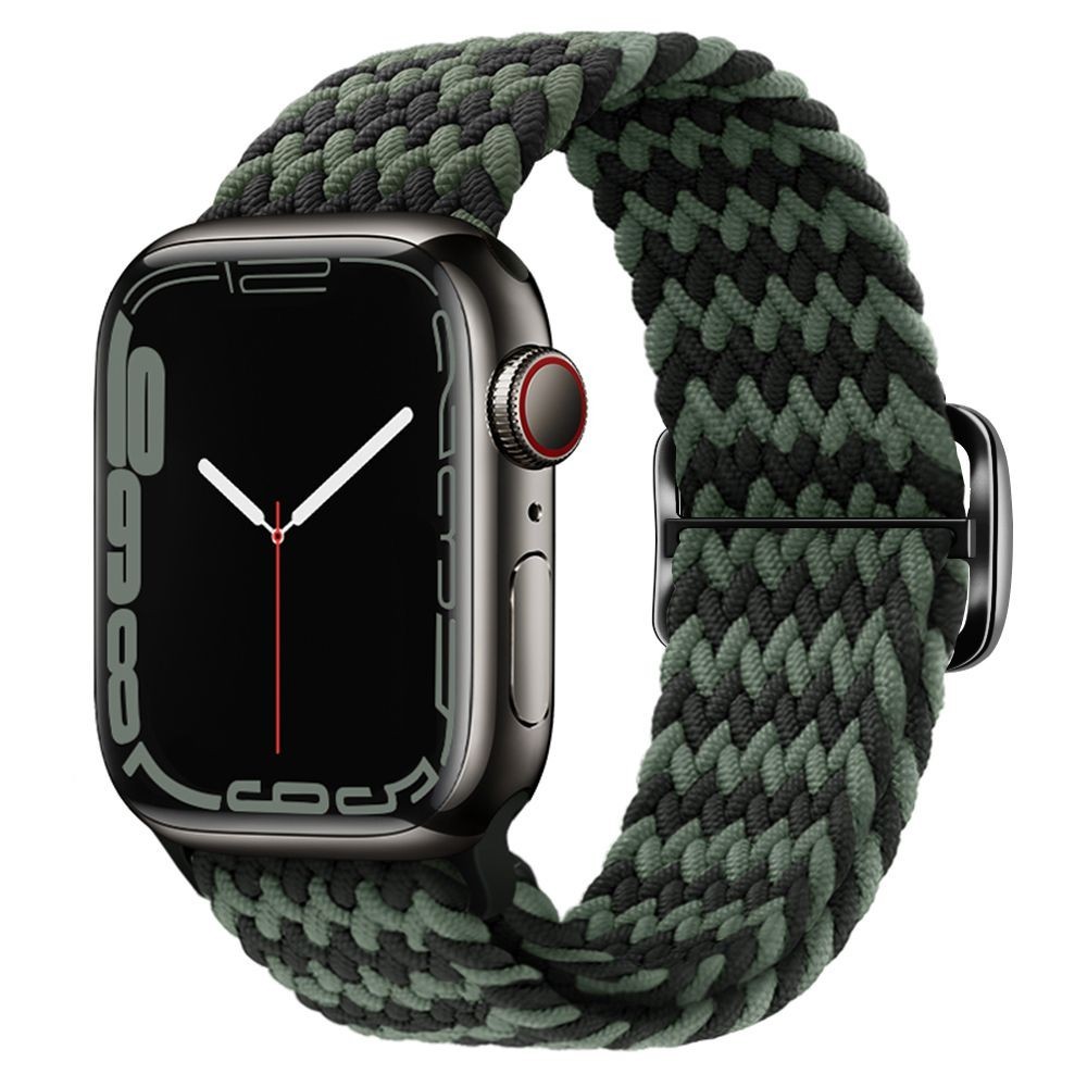適用蘋果Apple Watch7智能手錶iWatch5/6/SE腕帶新款編織迴環劃扣表帶情侶錶帶