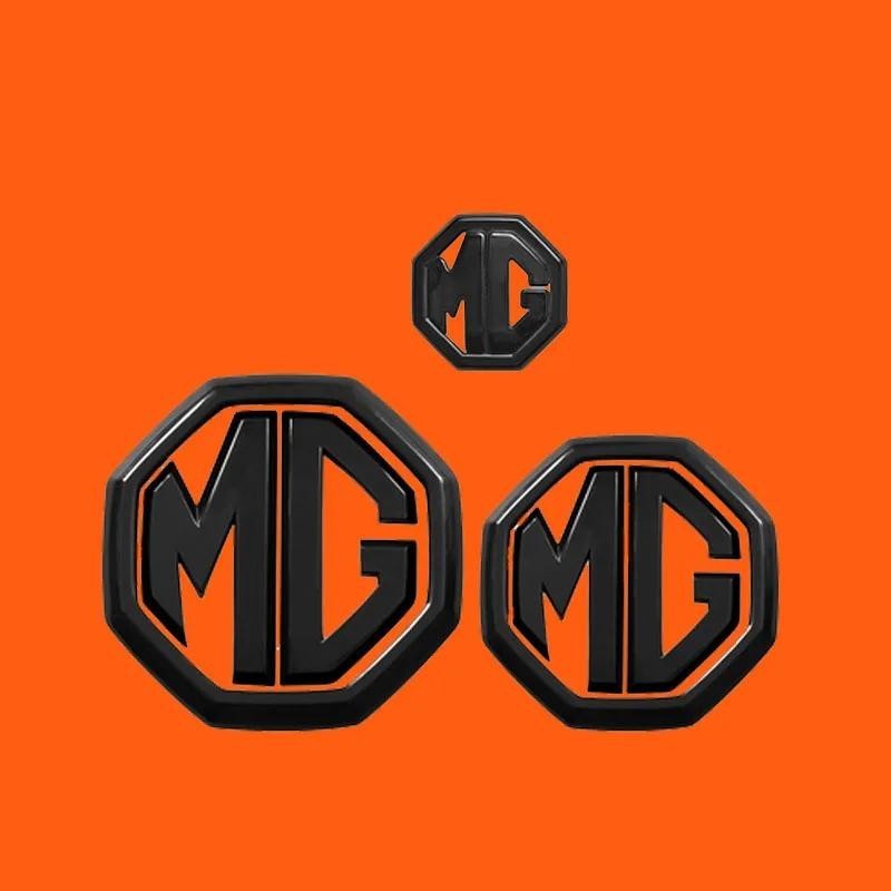 Mg 汽車標誌造型貼紙 MG 6 MG 4 MG ZS MG HS 汽車後標誌前格柵徽章高端貼花汽車外飾汽車方向盤標誌