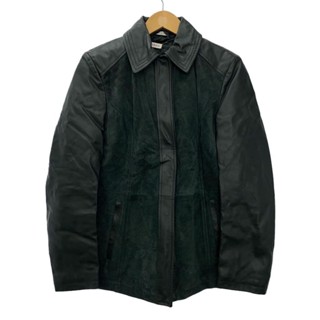 Max&Co夾克外套 防風外套皮革 牛革 綠色 日本直送 二手