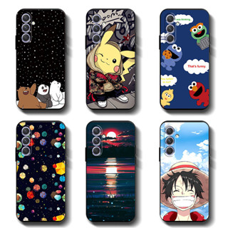 SAMSUNG 三星 Galaxy A13 A54 5G A24 A14 M14 全保護黑色矽膠 TPU 手機殼手機橡膠