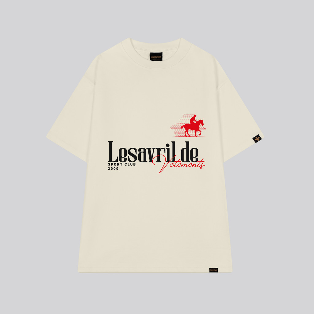 Lesavril de Vetements 運動俱樂部 T 恤 - 淺米色