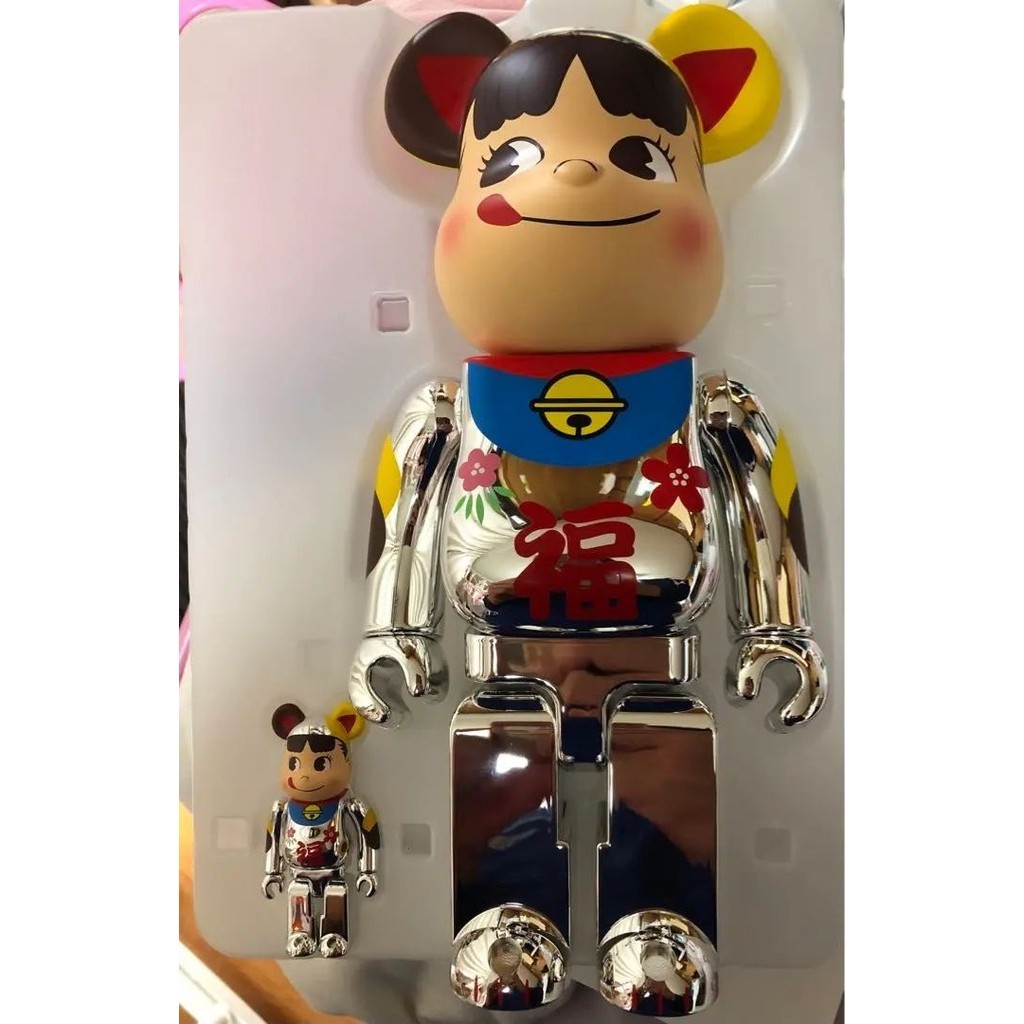 近全新 BE@RBRICK Bearbrick 庫柏力克熊 公仔 牛奶妹 招財貓 100% 400% 日本直送 二手