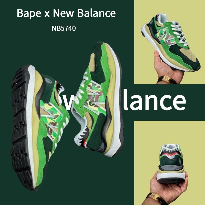 【實拍】BAPE X N-B 5740 100%原裝運動鞋、鞋子、跑鞋、N-B鞋
