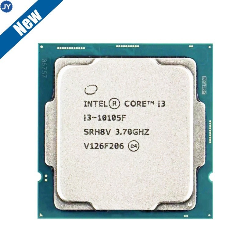 英特爾 全新 Intel core i3 10105F 3.7GHz 4 核 8 線程 CPU 處理器 L3 = 6m