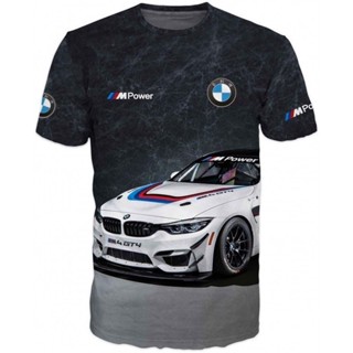 BMW T 恤襯衫時尚 3d 新品牌寶馬賽車 ///mpower