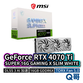 GeForce RTX 4070 Ti SUPER 16G GAMING X SLIM WHITE 顯示卡 MSI620