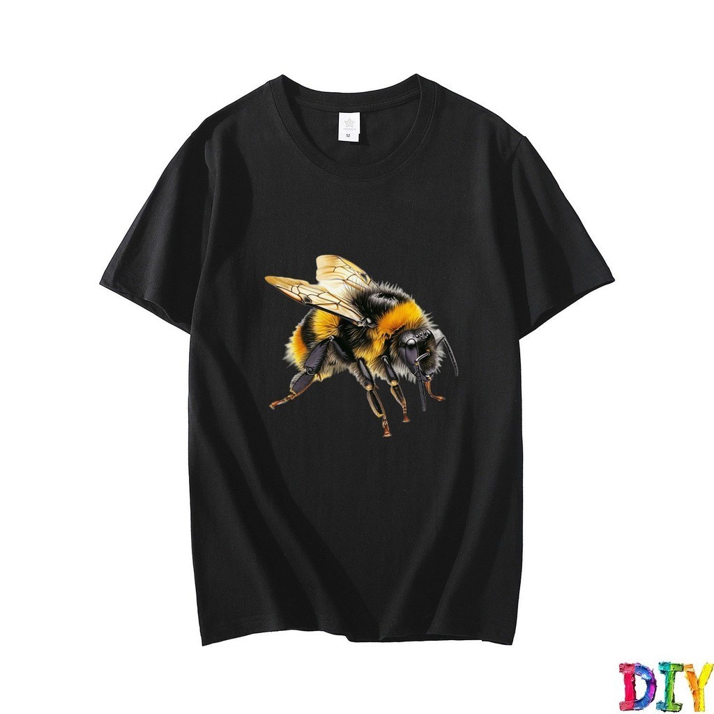 蜜蜂可愛 1 病毒合身圓領長款運動基本款襯衫韓國審美 Putih 新款時尚復古 Gildan