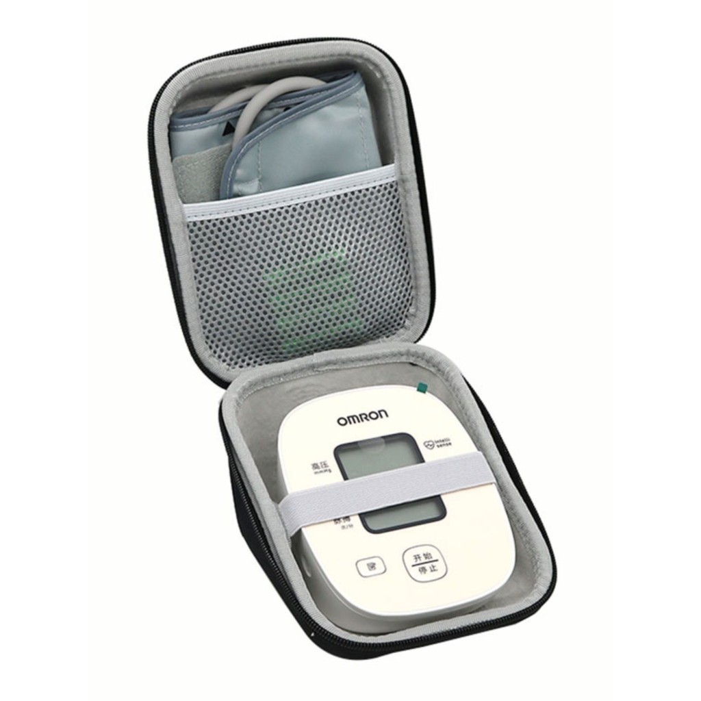 現貨 收納盒 收納包  適用歐姆龍血壓儀收納盒家用電子血壓計測量儀血壓機便攜保護硬包