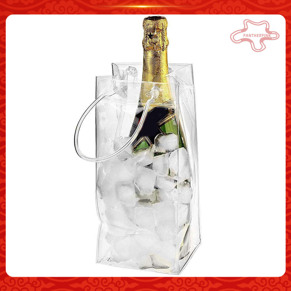 Pvc防漏透明冷藏香檳紅酒瓶冰托特包