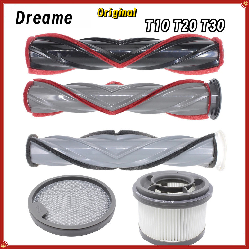 Dreame T10 T20 T30 手持式吸塵器配件滾刷 HEPA 過濾器備件套件。