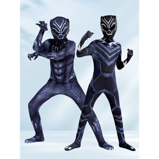 超級英雄黑豹2連身緊身衣成人兒童服裝角色扮演cosplay萬聖節服飾
