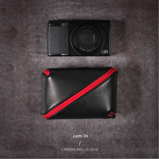 光影交錯|cam-in 相機包卡片機真皮GR3黑卡RX100相機器材數位便攜收納包簡約多彩配件