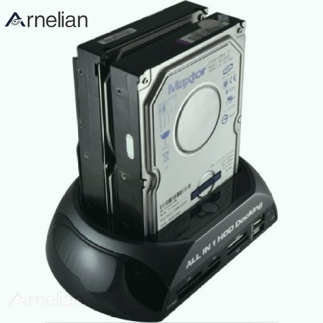Arnelian 2.5" / 3.5" IDE SATA HDD 擴展塢讀卡器集線器