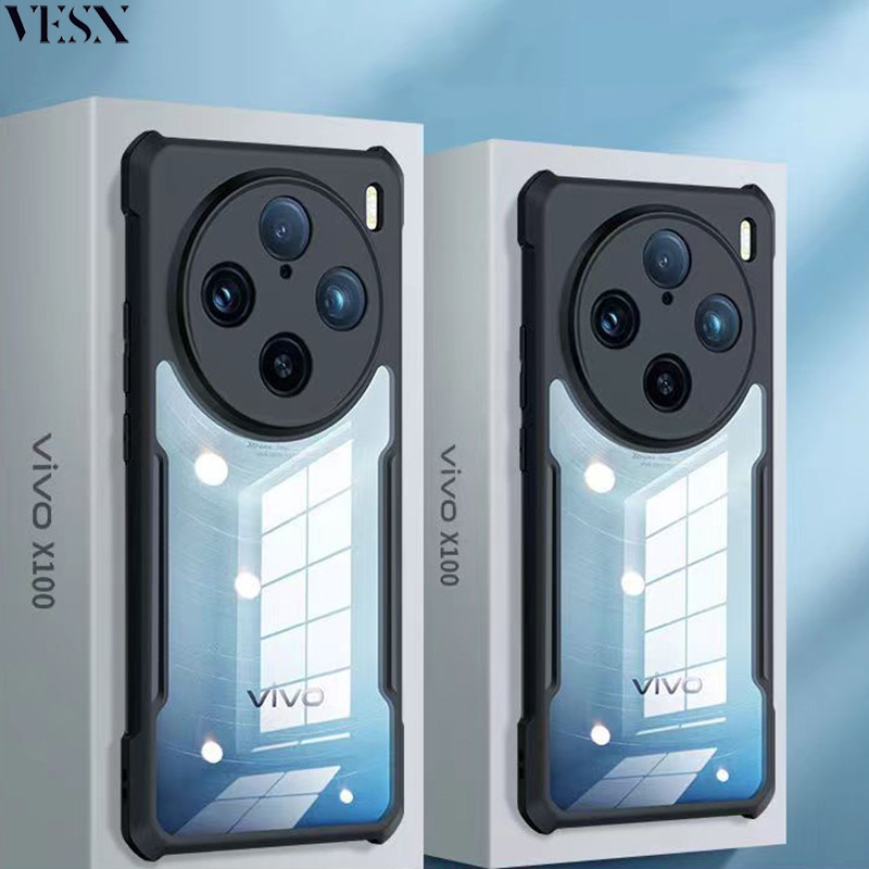 Vivo X100 X50 Pro 4G 5G 2024亞克力透明裝甲防震手機殼