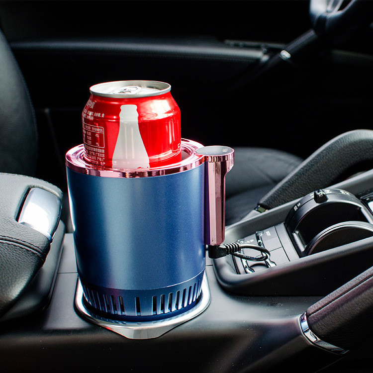 智能車用冷熱杯 汽車快速製冷加熱杯 便攜式小型車用小冰箱 6IB8