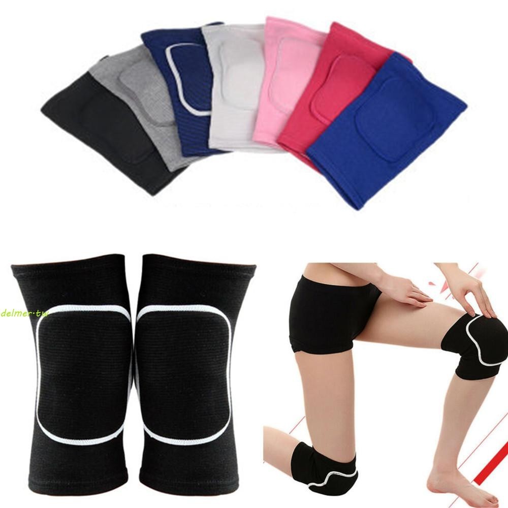 DELMER運動護膝尼龍暖腿器足球保護兒童籃球排球網球膝