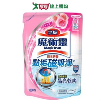 魔術靈地板清潔水漾玫瑰補充包1800ml【愛買】