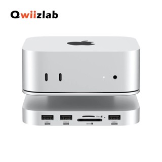 臺灣出貨（開發票）Qwiizlab 鋁製支架集線器，附 NVMe SSD 外殼，適用於 Mac mini M4/M4
