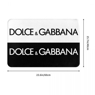 新款 Dolce & Gabbana (2) 浴室法蘭絨地墊 廁所衛生間防滑腳墊 茶几門口吸水地墊 速乾進門地毯 客廳沙