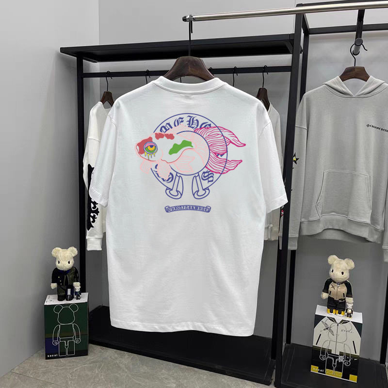 Chrome Hearts 夏季新款歐美時尚品牌卡通街頭純棉男士短袖T恤