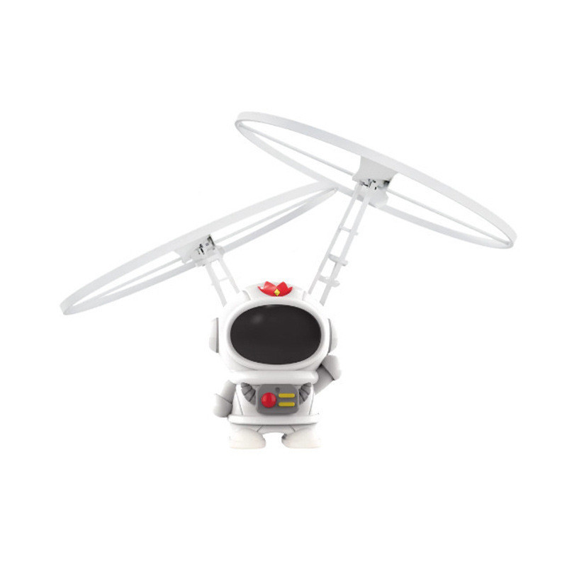 迷你紅外線感應飛行玩具宇航員風格飛機直升機玩具感應飛行機自動飛行兒童玩具