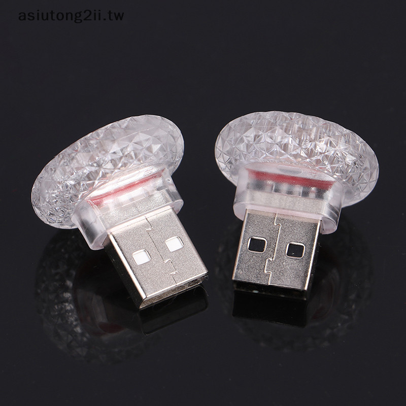 [asiutong2ii] 便攜式車載 USB 環境燈迷你 LED 裝飾氛圍燈用於汽車內飾環境燈電腦燈即插即用 [TW]