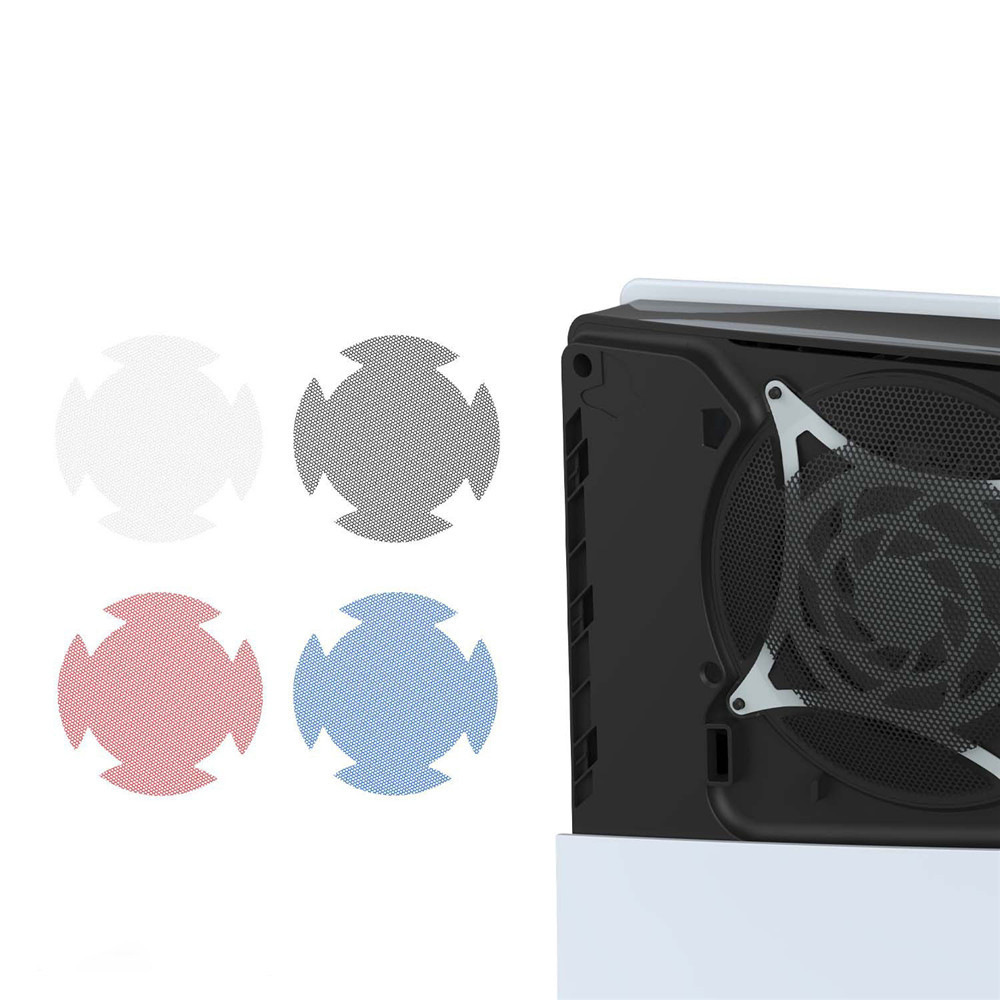2 件裝防塵網適用於PS5 slim主機風扇灰塵過濾器冷卻風扇防塵網防塵罩適用於PlayStation 5 Slim
