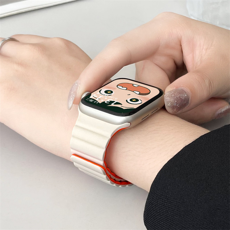 矽膠磁吸扣錶帶 新品小米8pro錶帶 小米8pro矽膠錶帶 小米手環8Pro磁吸錶帶 運動創意男女款錶帶