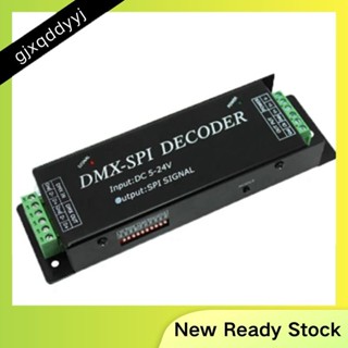 Dmx200 SPI 信號 LED 控制器 DMX 到解碼器,用於 2801 6803 2812 2811 燈帶 DC5