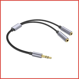 音頻分配器 3.5 毫米音頻 Y 分配器插孔電纜連接器清晰音質耳機連接器適配器適用於 san2tw san2tw
