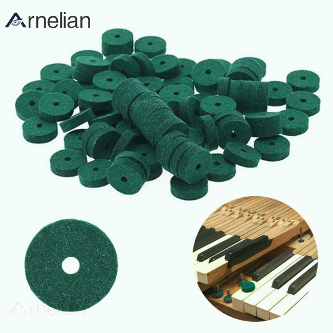 Arnelian 90 件鋼琴鍵盤氈墊圓形墊鍵盤平衡保護器樂器配件
