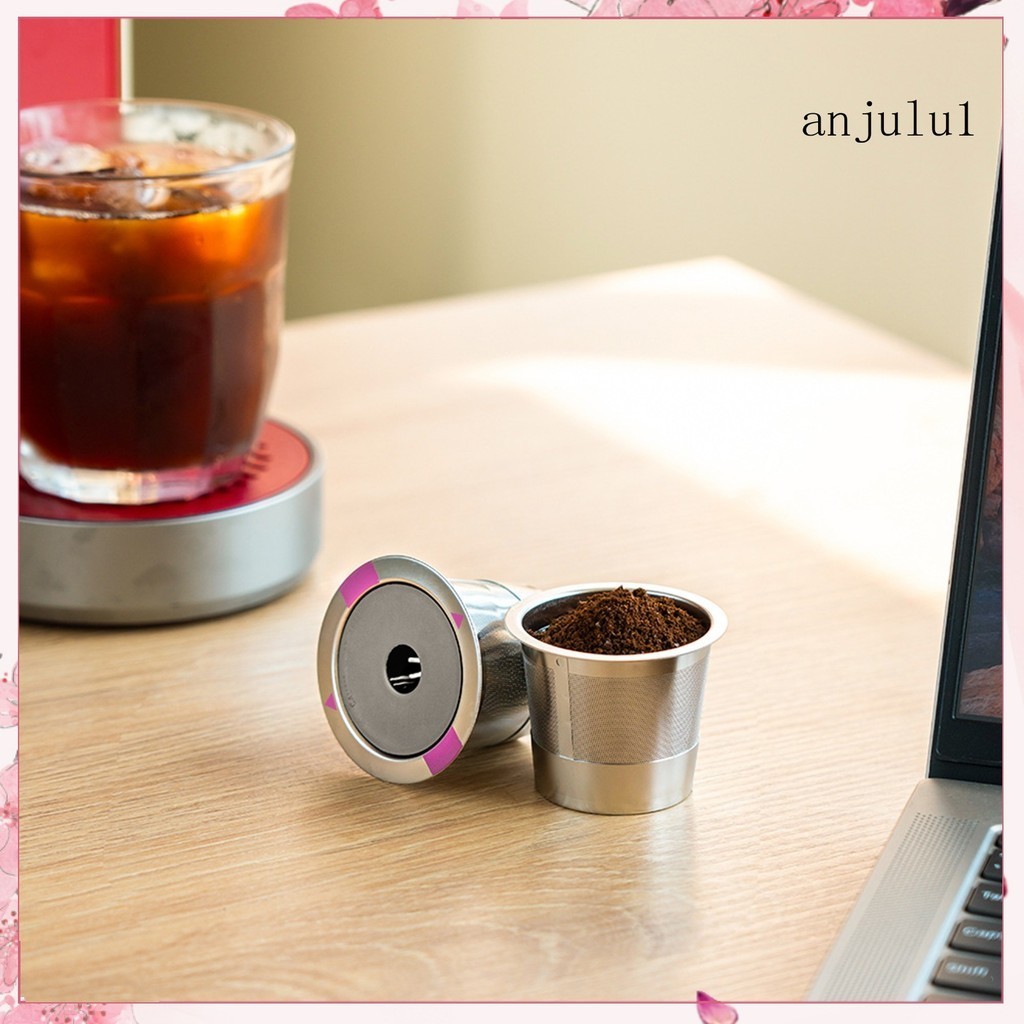 (ANU) 可重複使用的咖啡過濾杯防銹耐腐蝕通用細網咖啡過濾器咖啡包配件,適用於 Keurig