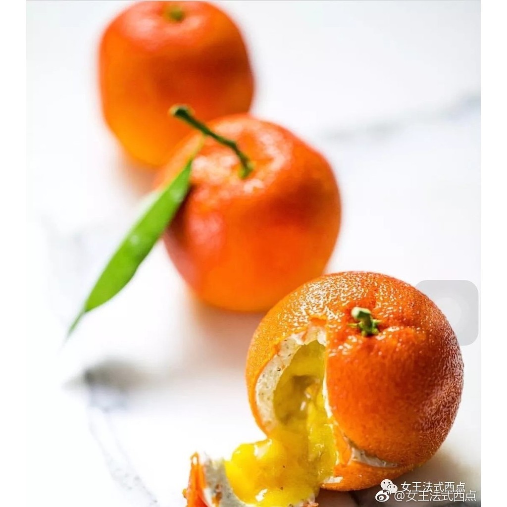 8連橘子模具柑橘桔柳丁水果形狀法式甜點烘焙矽膠慕斯蛋糕模磨具