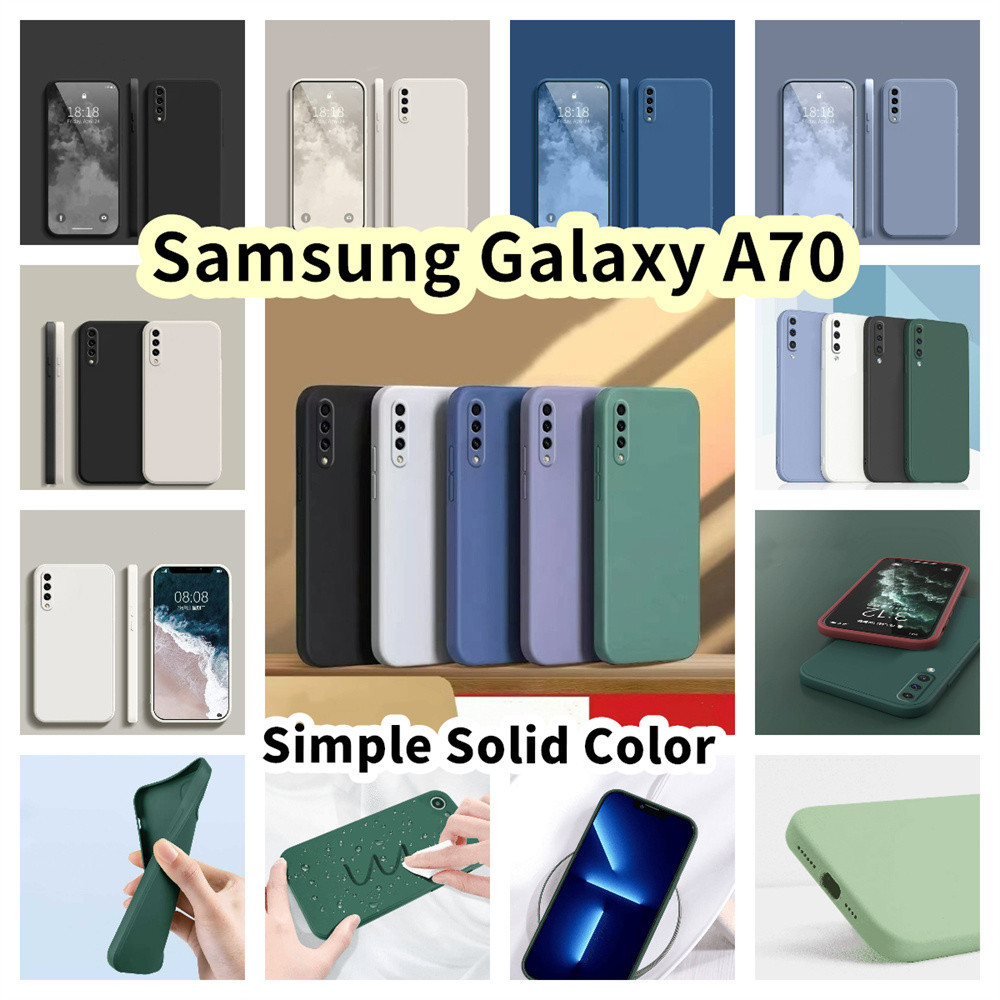 SAMSUNG 【Case Home】適用於三星 Galaxy A70 矽膠全保護殼防污彩色手機殼保護套