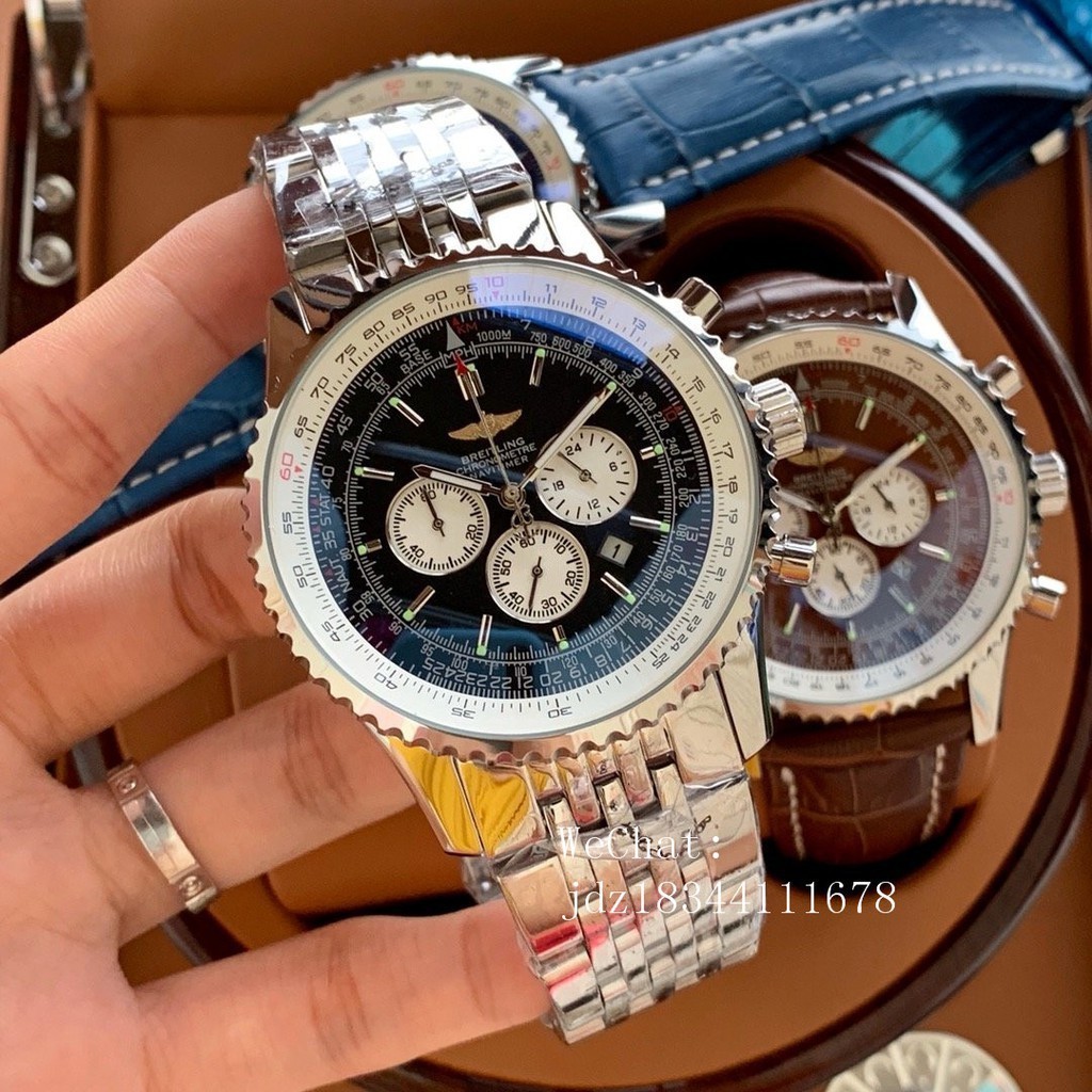 BREITLING 百年靈航空鐘錶系列 VK 石英機芯 45 毫米男士手錶