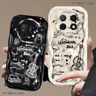 塗鴉吉他 情侶矽膠殼 紅米 Redmi Note 14 Pro Note14 Pro+ 手機殼 保護殼 防摔手機殼