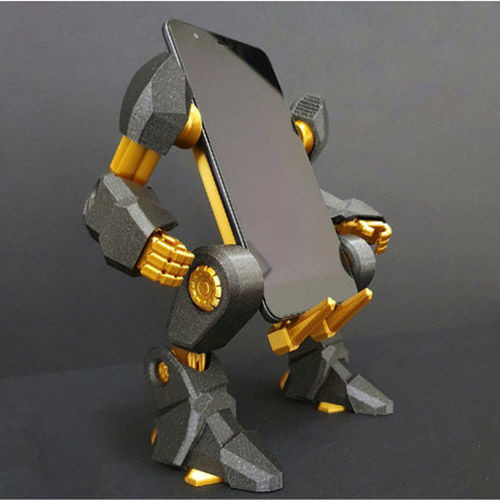 機械外骨骼風格機甲高達炫酷手機支架桌面擺件3D列印組裝模型訂製