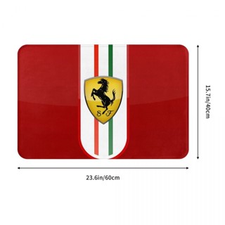 新款 Ferrari (6) 浴室法蘭絨地墊 廁所衛生間防滑腳墊 茶几門口吸水地墊 速乾進門地毯 客廳沙發臥室洗手間地墊