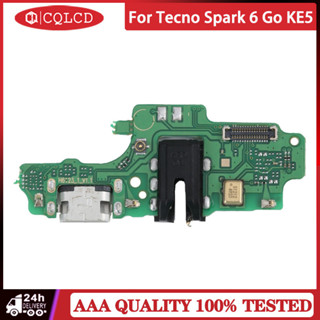 用於 Tecno Spark 6 Go KE5 充電器底座端口插座插孔插頭連接器充電排線的充電板