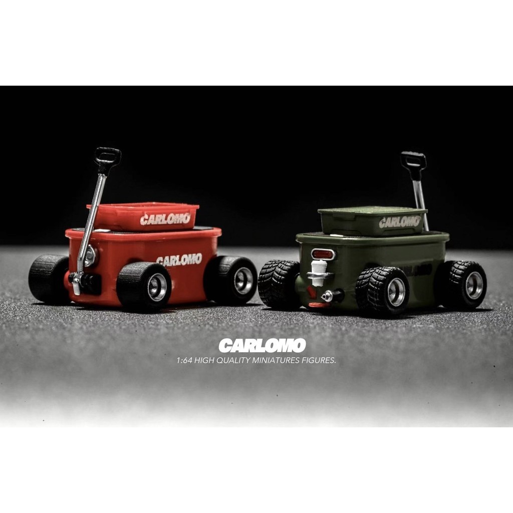 【嗯哼模型】CARLOMO SP01 1:64 美式復古推車卡丁車 樹脂 可滾動