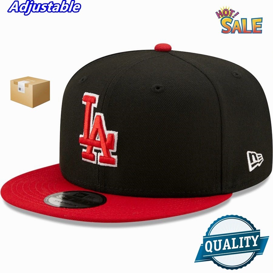 新時代時尚可調洛杉磯道奇隊Snapback Cap MLB男子女子嘻哈帽子託皮繡花帽子新款9FIFTY帽子