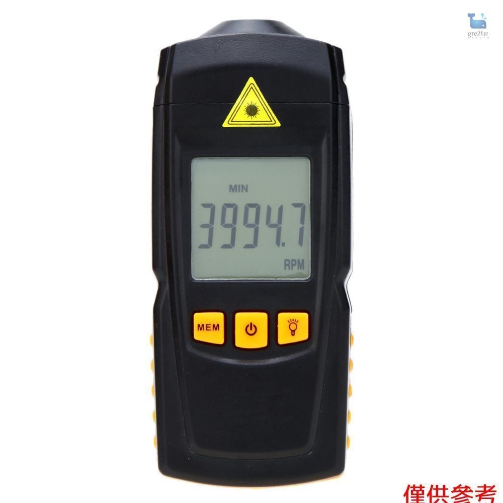 非接觸式 GM8905 數字激光轉速計轉速計測試儀寬測量範圍 2.5-9999RPM LCD 顯示屏