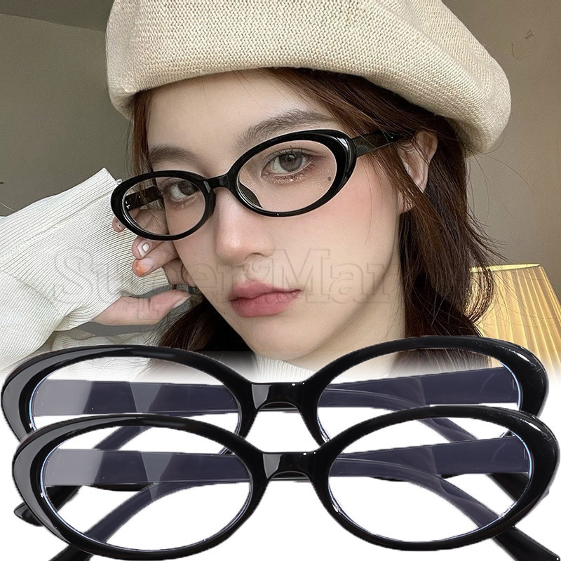 [精選] Y2k 復古眼鏡 - 橢圓框眼鏡 - 時尚男女通用眼鏡 - 女孩眼鏡 - 裝扮配件 - 適合戶外海邊駕駛