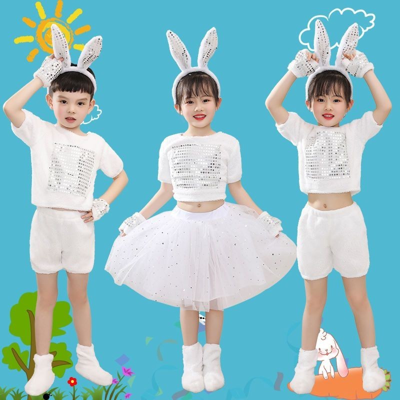 六一兒童表演服小兔子表演服六一小學生舞蹈動物服六月兒童表演服 1st 小兔子表演服幼兒表演服 yurongsh.my 2
